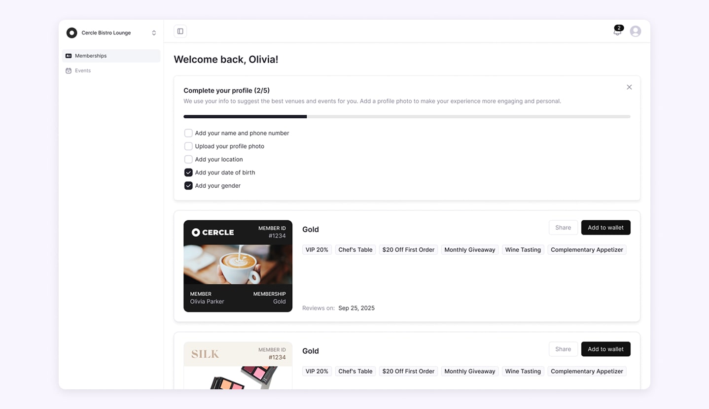 Customer-facing platform